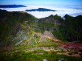 Pico Ruivo von Achada de Teixeira aus Pico Ruivo à partir d'Achada de Teixeira
