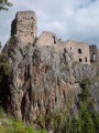Burgen von Ribeauvillé durch die Weinberge und über den Schluesselstein Châteaux de Ribeauvillé par les vignes et le Schluesselstein