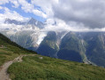 Dans les alpages avant l'aiguillette des Houches Dans les alpages avant l'aiguillette des Houches