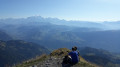 Mont Charvin in einer Schleife vom Col de l'Arpettaz Mont Charvin en boucle depuis le Col de l'Arpettaz