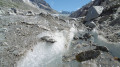 Refuge de Lognan et le glacier de l'Argentiére Refuge de Lognan et le glacier de l'Argentiére