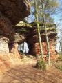 Der Altschlossfelsen von Eppenbrunn L'Altschossfelsen ou "rochers du vieux château" d'Eppenbrunn