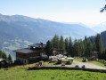 Leckfeldalm-Hütte von Sillian aus L'auberge de Leckfeldalm depuis Sillian