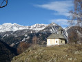 Maria Schnee Kirche bis zum Fuße des Leibniger Berges L'Église Maria-des-Neiges et le pied du Mont Leibnig