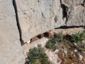 La Sainte-Victoire durch das Gestein von Clapier La Sainte-Victoire par la brèche du Clapier