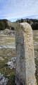 La borne frontière peu avant le Noirmont La borne frontière peu avant le Noirmont