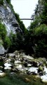 Das Chaos des Chéran, die Pont de l'Abîme (Brücke des Abgrunds) Le Chaos du Chéran, le Pont de l'Abîme