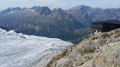 Le glacier et le refuge Albert 1er Le glacier et le refuge Albert 1er
