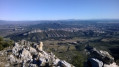 Die Opies und die Kämme des Mont Menu von Eyguières aus Les Opies et les crêtes du Mont Menu depuis Eyguières