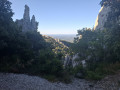 Die Dentelles de Montmirail ab Gigondas Les dentelles de Montmirail à partir de Gigondas