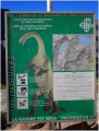 Panneau au site des Dinosaures