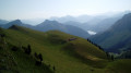 Panorama depuis le jardin alpin
