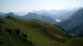 Panorama depuis le jardin alpin Panorama depuis le jardin alpin