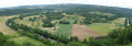 Panorama auf die Vézère Panorama sur la Vézère