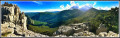 Cadières de Brandis vom Col des Lèques aus Cadières de Brandis depuis le Col des Lèques