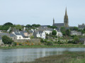 Die Ufer des Goyen ab dem Zentrum von Pont-Croix Les rives du Goyen au départ du centre de Pont-Croix