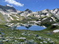 Drei Pässe und Seen von Fenêtre vom Grossen St. Bernhard Trois cols et Lacs de Fenêtre à partir du Grand-Saint-Bernard