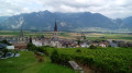 Das Rhônetal und die Weinberge von Vionnaz La plaine du Rhône et les vignes de Vionnaz