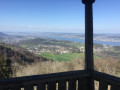 Vue depuis la tour vers le nord Vue depuis la tour vers le nord