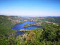 Loire-Schluchten und Plateau de la Danse von Saint-Victor sur Loire aus Gorges de la Loire et Plateau de la Danse depuis Saint-Victor sur Loire